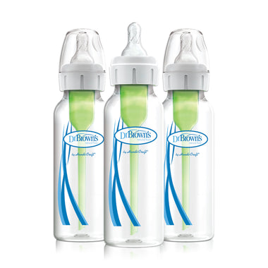 Dr. Brown's Natural Flow® Options+™ Baby Bottle, 8oz/250ml, 3-pack