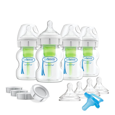 Dr. Brown's Natural Flow® Options+™ Wide Neck Breast to Baby Bottle Slow Flow Gift Set